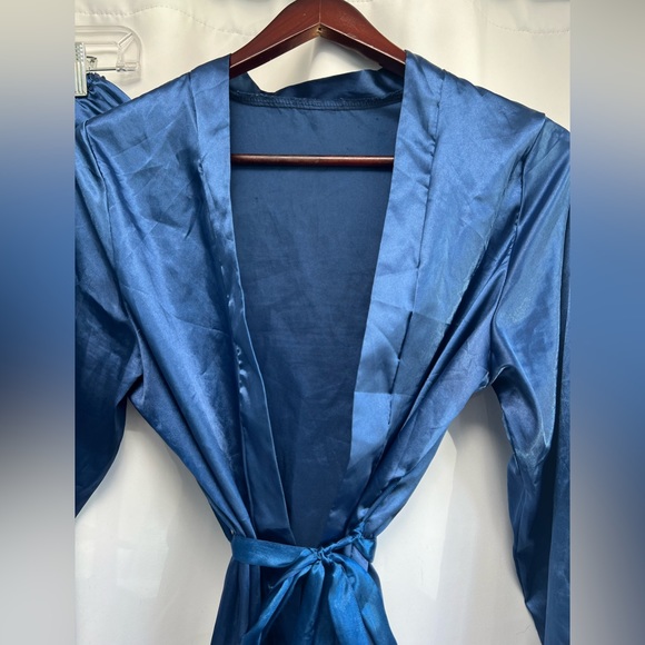 Satin Robe 2pc Set - Picture 7 of 14